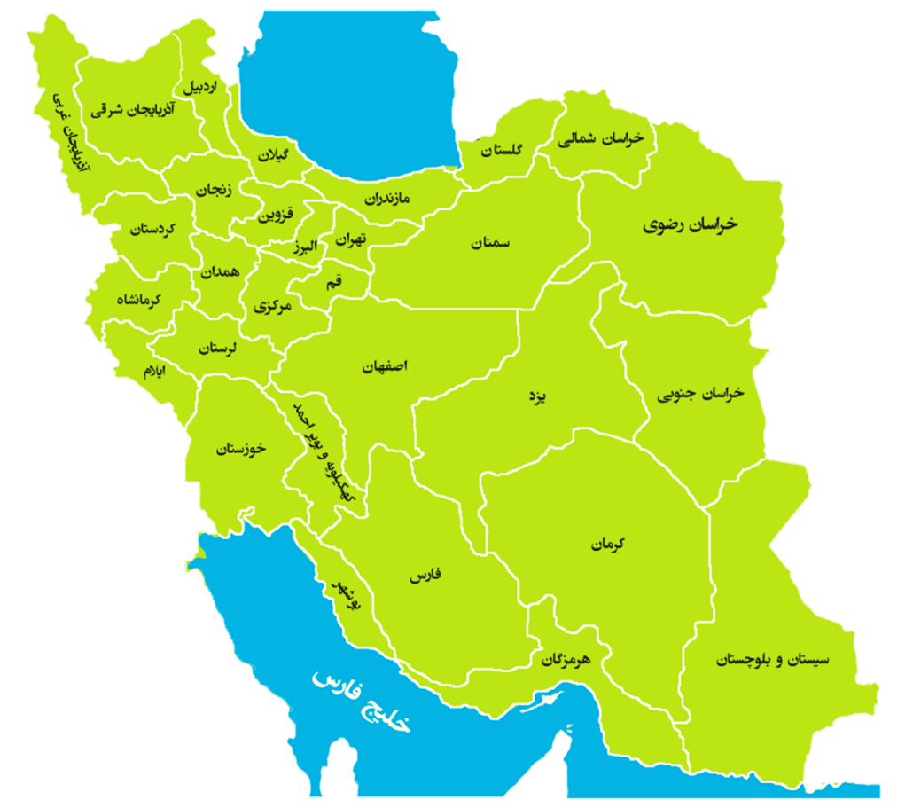Free png image of iran map 05 بایا فولاد زند